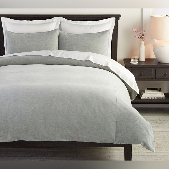 POTTERY BARN HUDSON HEATHERED VELVET DUVET COVER - KING /CALIFORNIA KING - Picture 1 of 5
